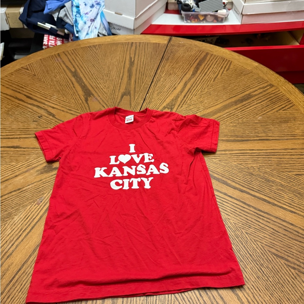 Charlie Hustle Kids Red Kansas City Love T-Shirt
